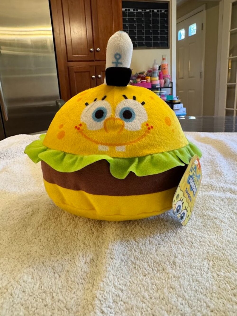 SpongeBob SquarePants Krabby Patty Plush Toy 8-inch 2023 Nickelodeon Stuffed
